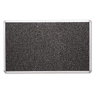 Recycled Rubber-Tak Tackboard, 72 x 48, Black w/Aluminum Frame, Sold as 1 Each