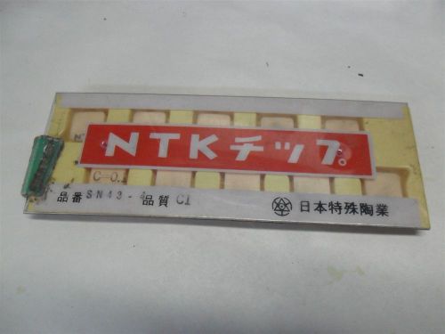 NOS NGK NTK SN43-4 C1 CERAMIC INSERTS - PACKAGE OF 10 (GR)