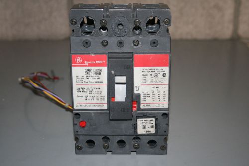 G.E. SEL36AT0100 Circuit Breaker  with 120v.Shunt and Bell Alarm