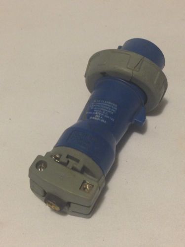 Hubbell HBL320P6W HBL Pin &amp; Sleeve Watertight Plug end Used