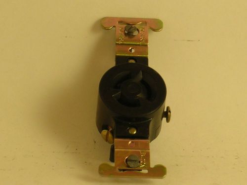 Leviton twist turn locking receptacle,10A.-250V.,15A.-125V.,Made in U.S.A.