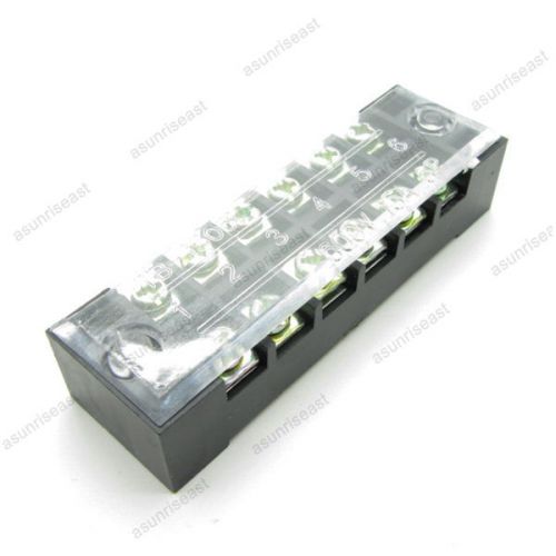 5xbarrier terminal block 15a 600v 6 pole position way tb1506l for 22-15awg for sale
