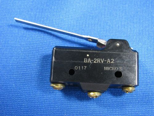 FIVE MICRO SWITCHES BA-2RV-A2 – 0117 MICRO SINGLE POLE DOUBLE THROW SWITCH