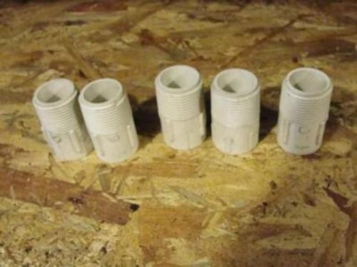 30593 New-No Box, Nibco MDL-Unkn30593 LOT-5, PVC Adapter 1&#034; To 3/4&#034;
