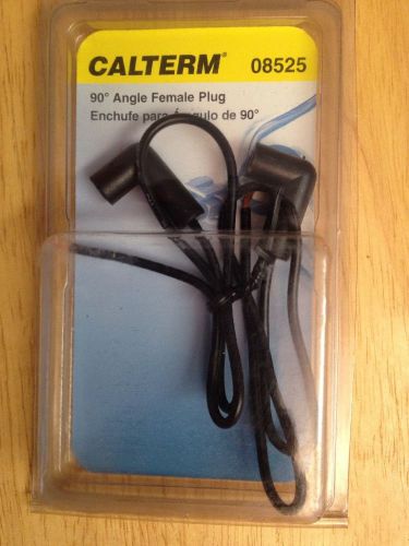 2 FEMALE PLUGS #8 bullet terminal 90 DEGREE ANGLE CALTERM 08525 New in Package