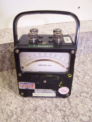 Pre NASA Cal Lab Amp Meter Weston Electric Old NACA Instrument Vtg D.C.Amperes