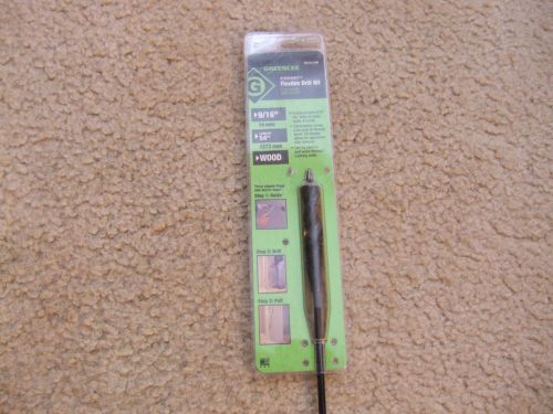 Greenlee D&#039;Versibit Flexible Drill Bit Long Wire Cable Tool Flex 54 Kit Fish