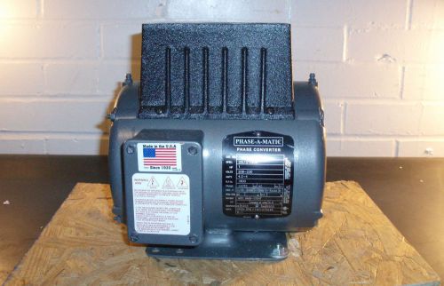 PHASE-A-MATIC, R-1, Rotary Phase Converter, 1HP, 208-240V,1&#034; Knockout, /KS3/