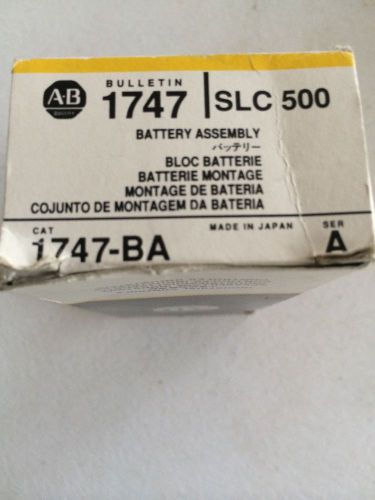 New In Box, Allen-Bradley 1747-BA Lithium Battery Assembly Series A