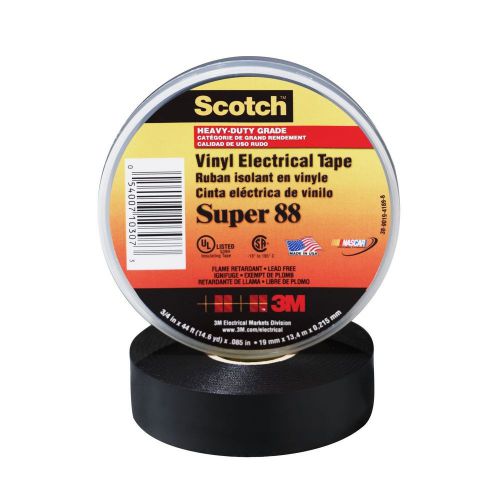 NEW Scotch 3M Super 88 Vinyl Electrical Tape 3/4 in x 66 ft    - 54007 06143