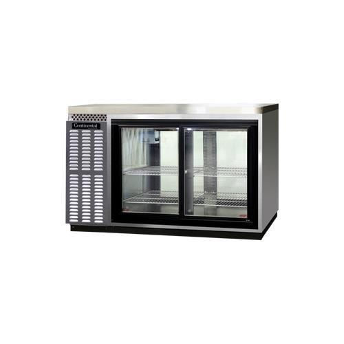 Continental Refrigerator BBUC50-SS-SGD-PT Back Bar Cabinet, Refrigerated