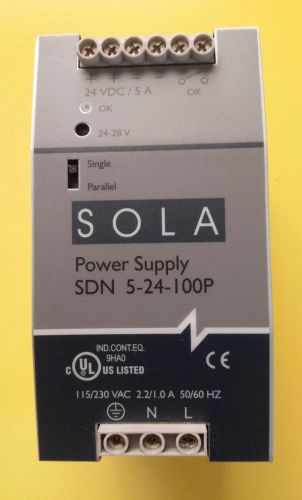 EMERSON SOLA SDN 5-24-100P HEVI-DUTY SDN 5-24-100P DC Power Supply New No Box