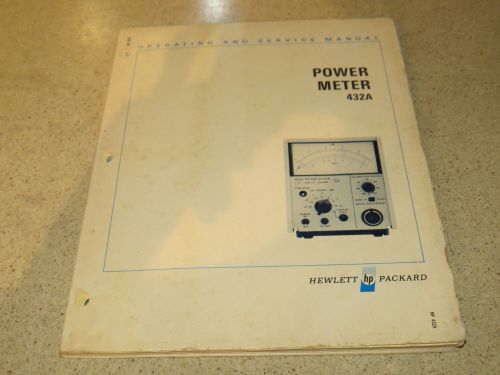 HP POWER METER MODEL 432A OPS AND SERVICE    MANUAL  (IN2)