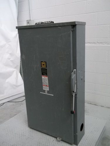 Square d 600 volt 400 amp fused disconnect (dis2653) for sale