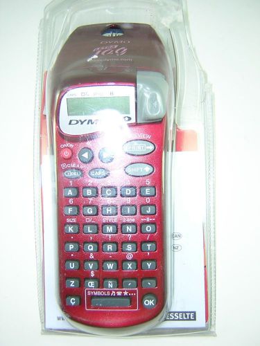 Red Dymo LetraTag Electronic Thermal Handheld Labeler - Letra Tag Label Maker