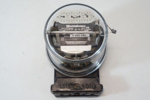Vintage 1920s/1930s Westinghouse Electric WattHour 5 Amp Meter,Type OB -CG15157