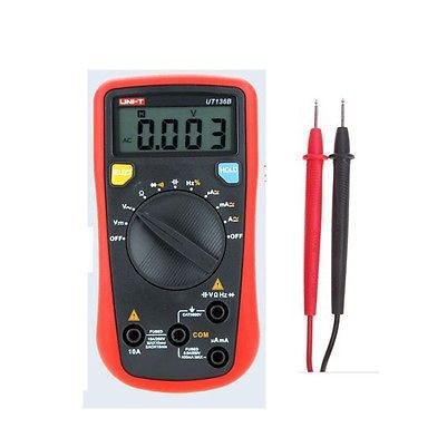 Uni-t ut136b auto range digital ac/dc frequency resistance tester meter lcd for sale