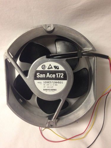 Sanyo denki san ace 172 109e5724h501 24v 51mm sidecut dc cooling fan for sale