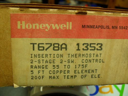 Honeywell Insertion Thermostat T678A 1353 USA Seller Free Ship