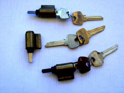 (3)  Of original  SARGENT  6-pin  RA  Keyway lock cylinders  with 6 same  keys