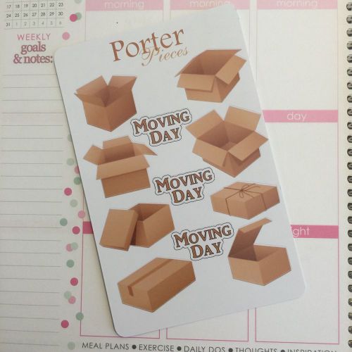Moving Planner Stickers (Perfect For Erin Condren Life Planners)