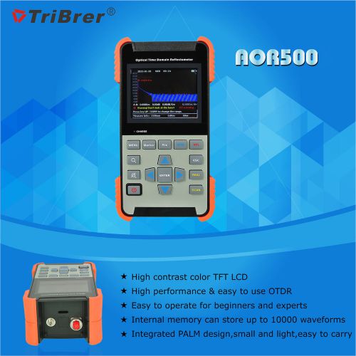 Otdr 1310/1550nm, 24/22db, aor500s fc,sc with1mw visual fault locator for sale