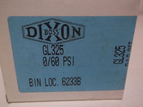 DIXON GL325 LOWER MOUNT PRESSURE GAUGE 0-60 PSI *NEW IN A BOX*