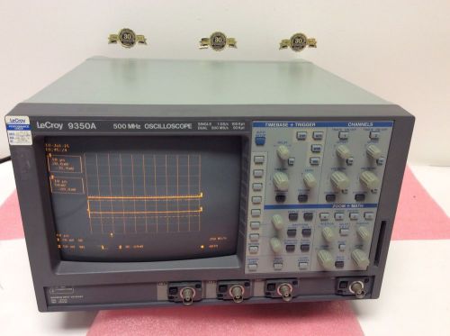 Lecroy 9350a 500mhz oscilloscope rs232 grip ieee connections 2 channel for sale