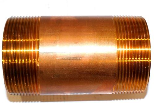 New mueller 2&#034; x 4&#034; red brass nipple 140 bag of 10 psi p/n: 468-040 for sale