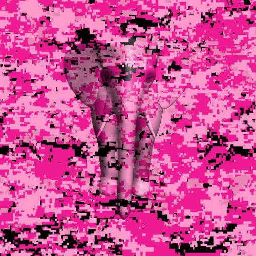 One square meter (10 sqft) of pink digital camo hydrographic film for sale