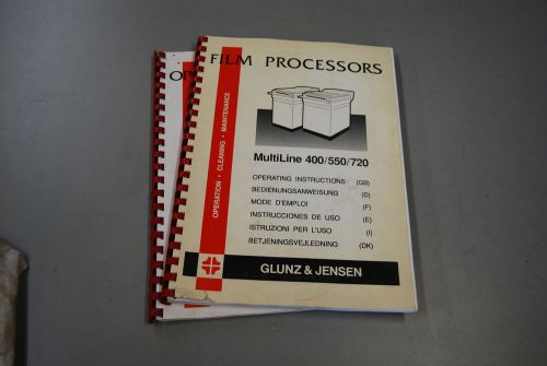 Glunz &amp; Jensen Multiline 550/720 installation, Maintenance and operating Manual