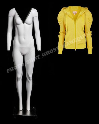 Brand New Female Invisible Ghost Mannequin V-Cut Photography Mannequins Form