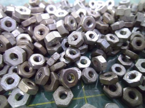 4-40 hex nuts steel zinc 7/32-1/4 across widths 3/32-7/64 heights qty 468 #59595 for sale