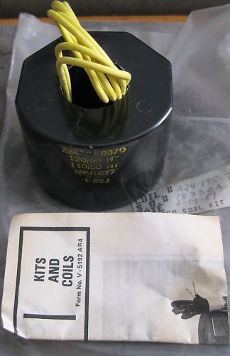 Asco solenoid valve replacement coil 224195007d nnb for sale
