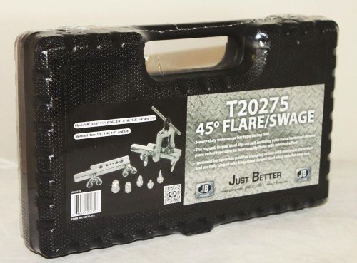 Just better industries 1/8&#034; - 3/4&#034; flare swage hvac 45 degree tool kit t20275 for sale