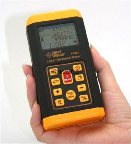 Tester Indicator AR861 Digital Laser Distance Meter Measure Range Finder 0.3-60m