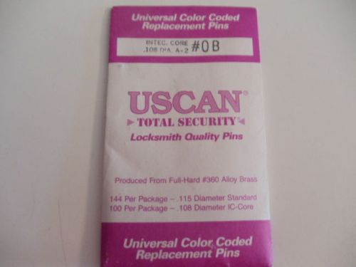 Uscan Locksmith Quality Pins INTEC Core .108 Dia A-2 #0B  Qty 1