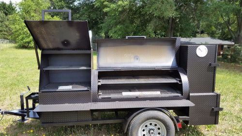BBQ Smoker Cooker Grill Competition Trailer Football Tailgate Catering Business