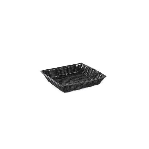 Willow Specialties 4124.13BK 12-1/2&#034; Square Black Poly-line Tray