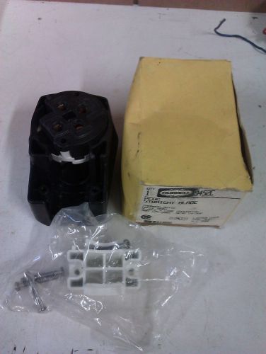*new* hubbell straight blade plug 9452c 3 pole 4 wire 50a 125/250v 14-50p v135 for sale
