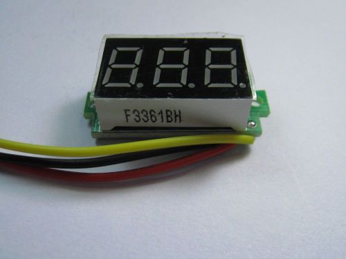 3 digit 0.36&#039; dc 0-100V LED 3 lines emerald-green Digital voltmeter head