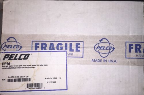 PELCO EPM POLE ADAPTER New In Box Free Shipping! Esprit System