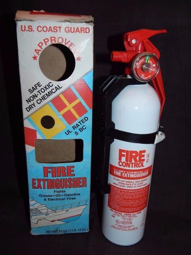Vintage Marine Boat Fire Extinguisher New Unused in Box Coast Guard Approved