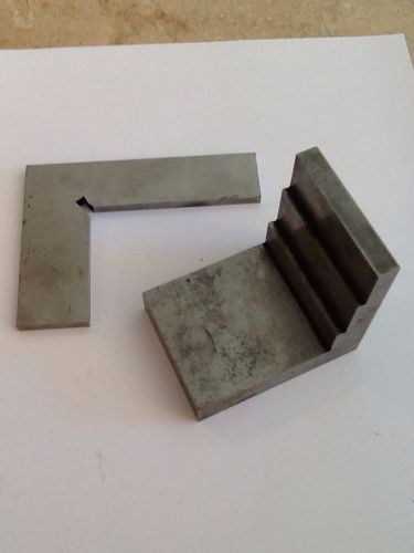 Vintage Angle Plate &amp; Solid Square Tool Maker Made