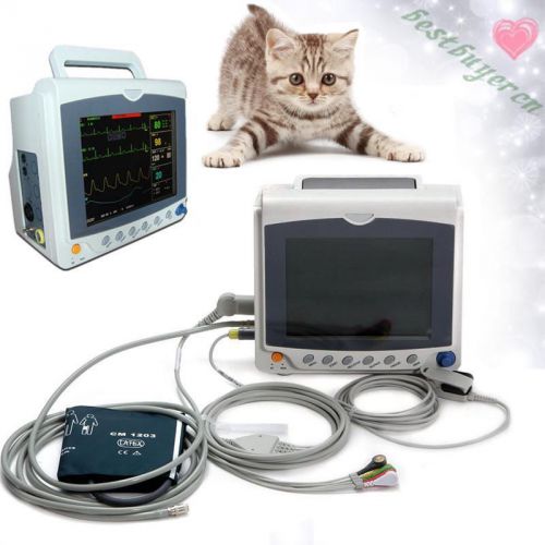 Veterinary Vet ICU CCU 6-parameter Patient Monitor ECG SPO2 PR NIBP Contec ICU
