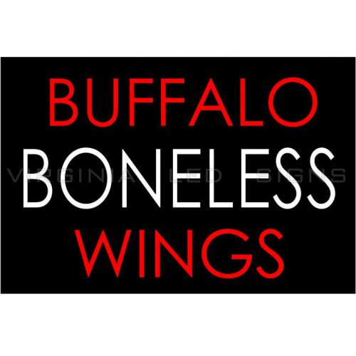 Buffalo Boneless Wings LED SIGN neon looking 30&#034;x20&#034; Pizza HIGH QUALITY