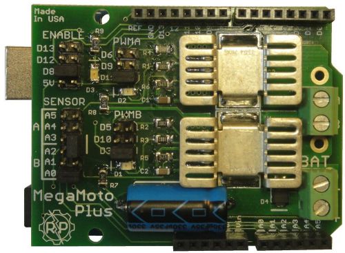 MegaMoto Plus - 25A H-bridge Motor Control for Arduino and Compatible BRAND NEW