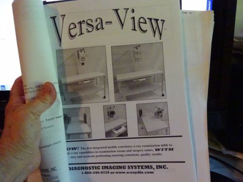Versa-view Xray Table with or without xray machine