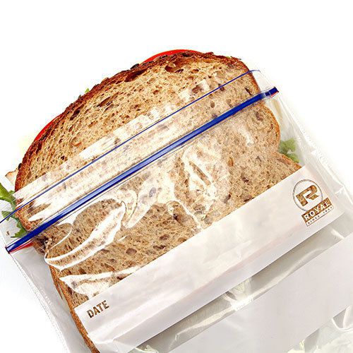 Double Zipper Sandwich Bags, 6.5&#034; x 6&#034;, Package of 500
