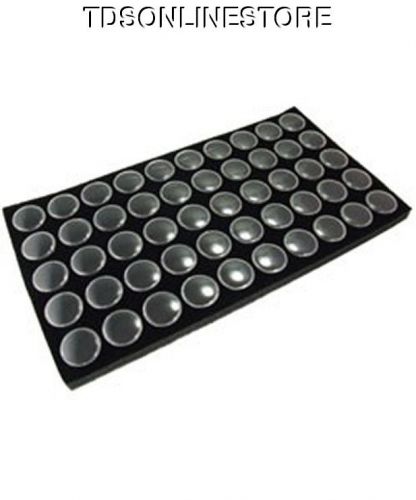 GEM JAR TRAY INSERT WITH 50 JARS BLACK